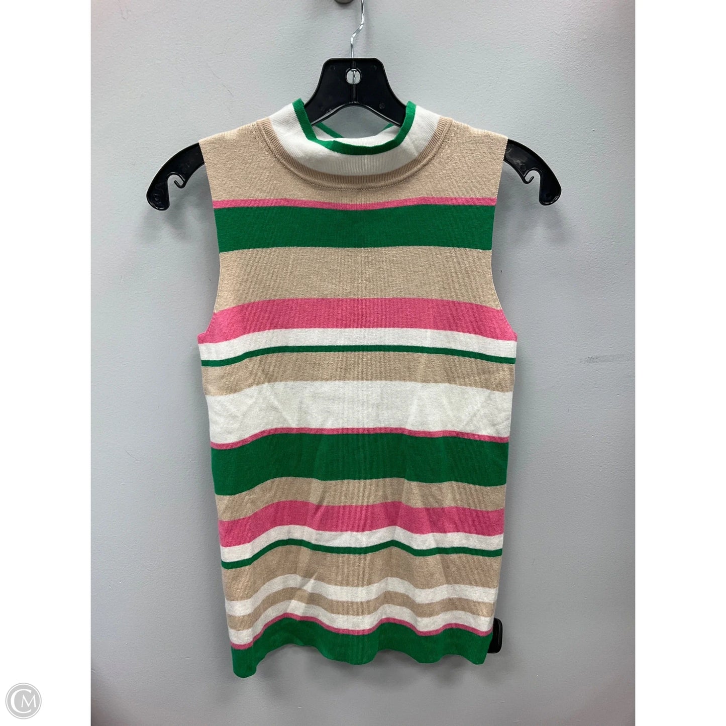 Top Sleeveless By Ann Taylor In Striped Pattern, Size: S