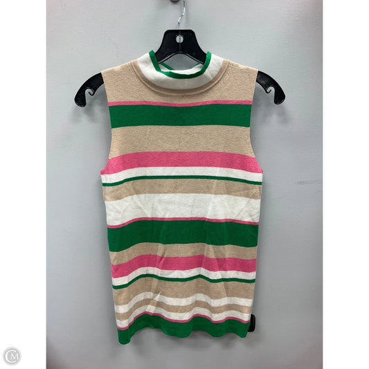Top Sleeveless By Ann Taylor In Striped Pattern, Size: S