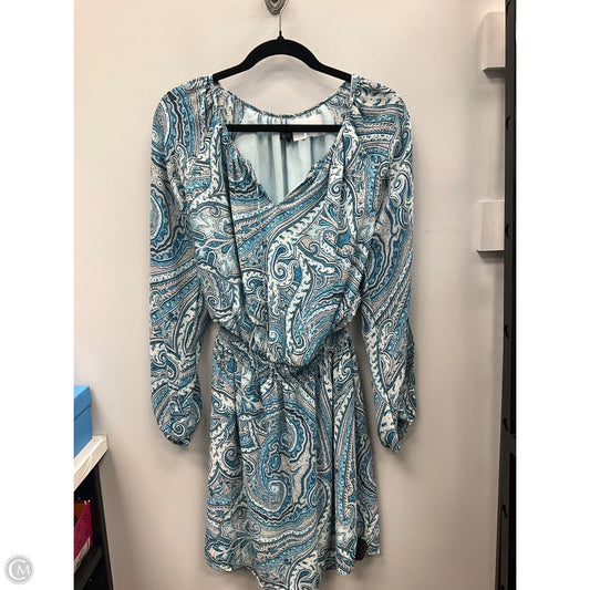 Dress Casual Short By White House Black Market In Blue & Grey, Size: 8