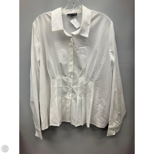Top Long Sleeve By Modern Works In White, Size: Xl