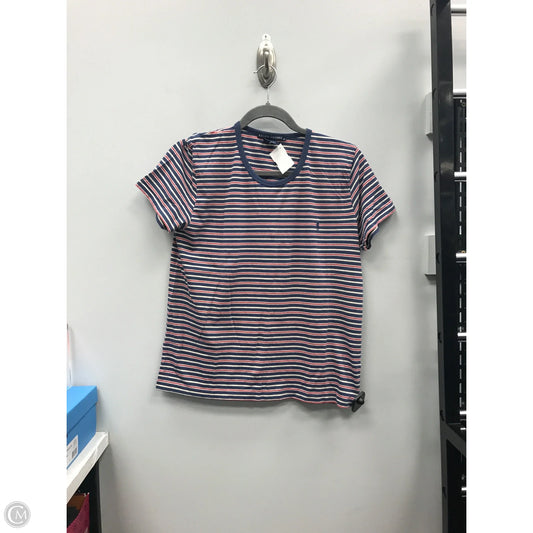Top Short Sleeve Basic By Ralph Lauren In Striped Pattern, Size: Xl