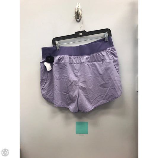 Athletic Shorts By Asics In Purple, Size: Xl