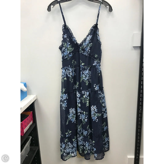 Dress Casual Short By Blu Pepper In Floral Print, Size: L