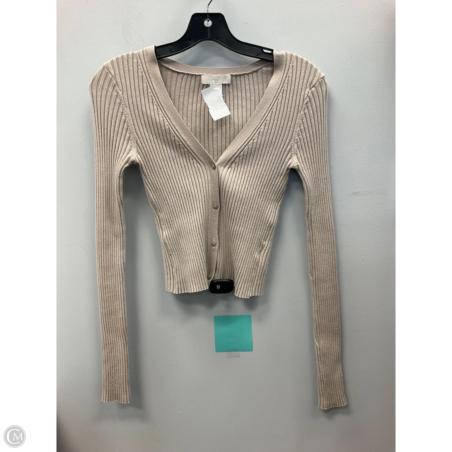 Top Long Sleeve By H&m In Cream, Size: S