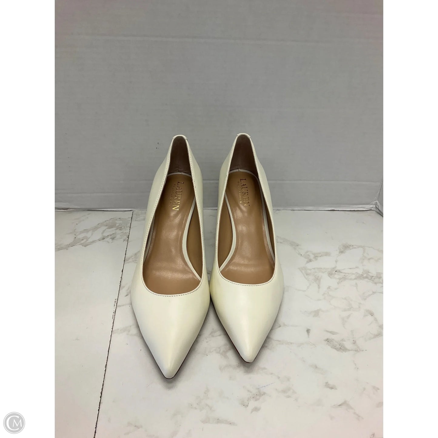 Shoes Heels Kitten By Lauren By Ralph Lauren In Cream, Size: 6.5