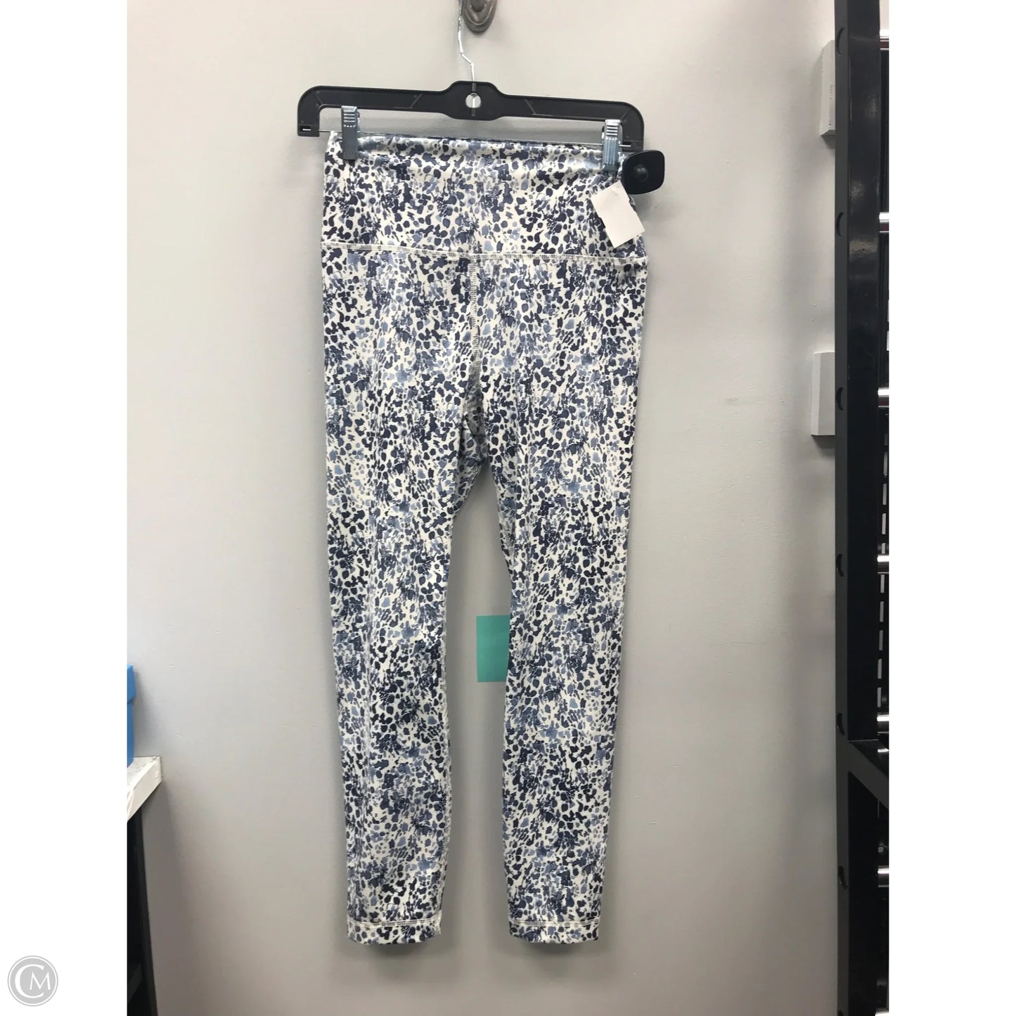 Athletic Leggings By Balance Collection In Blue & White, Size: M