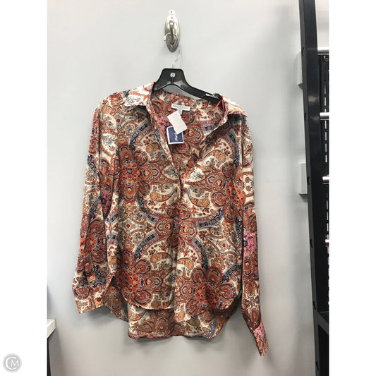Top Long Sleeve By Maison Damelie In Paisley Print, Size: M