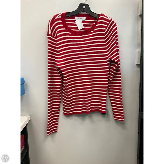 Top Long Sleeve By Forever 21 In Striped Pattern, Size: 3x