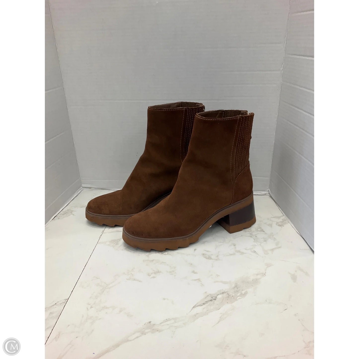 Boots Ankle Heels By Dolce Vita In Brown, Size: 9