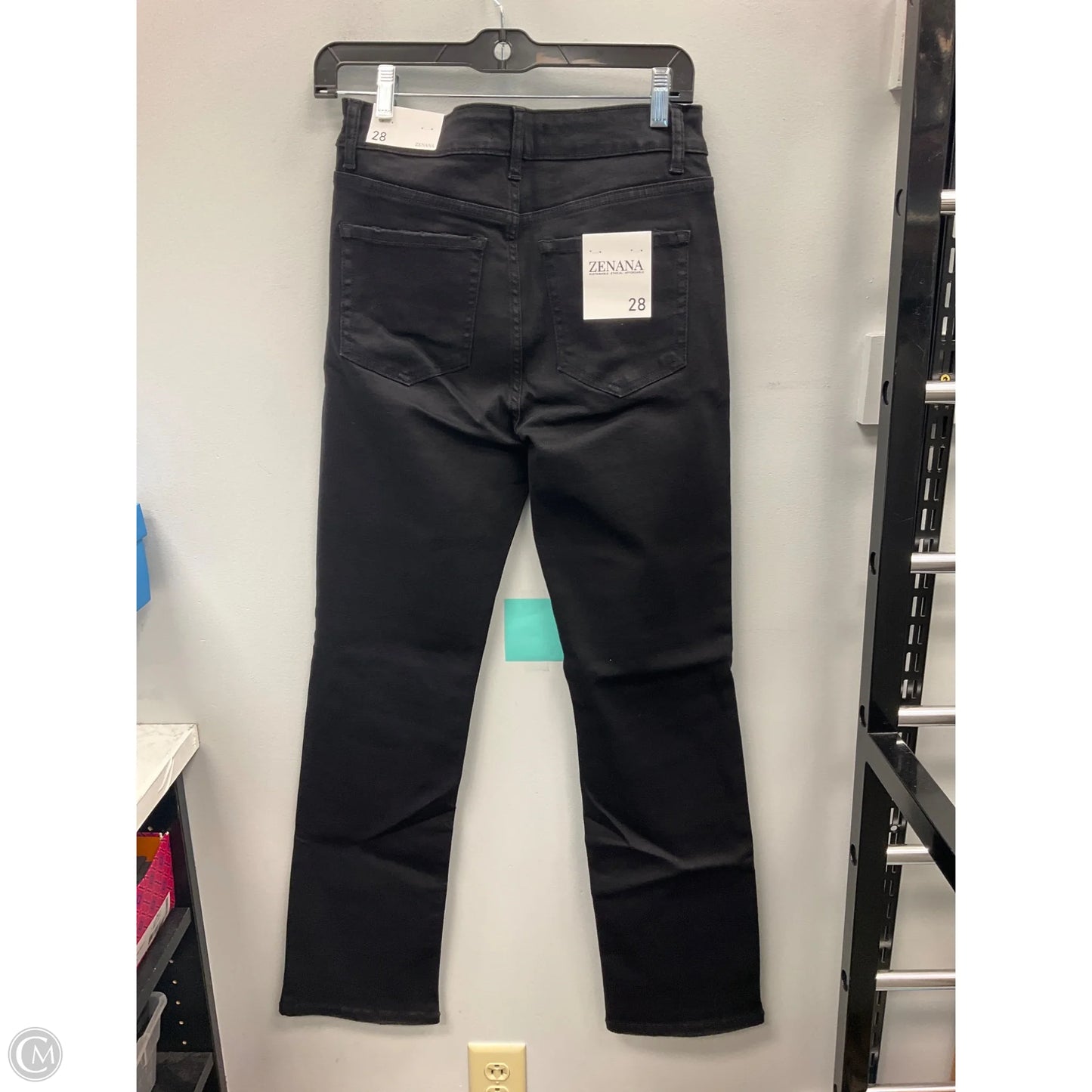 Jeans Boot Cut By Zenana In Black Denim, Size: 6