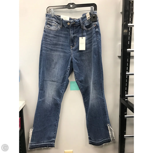 Jeans Straight By Judy Blue In Blue Denim, Size: 12