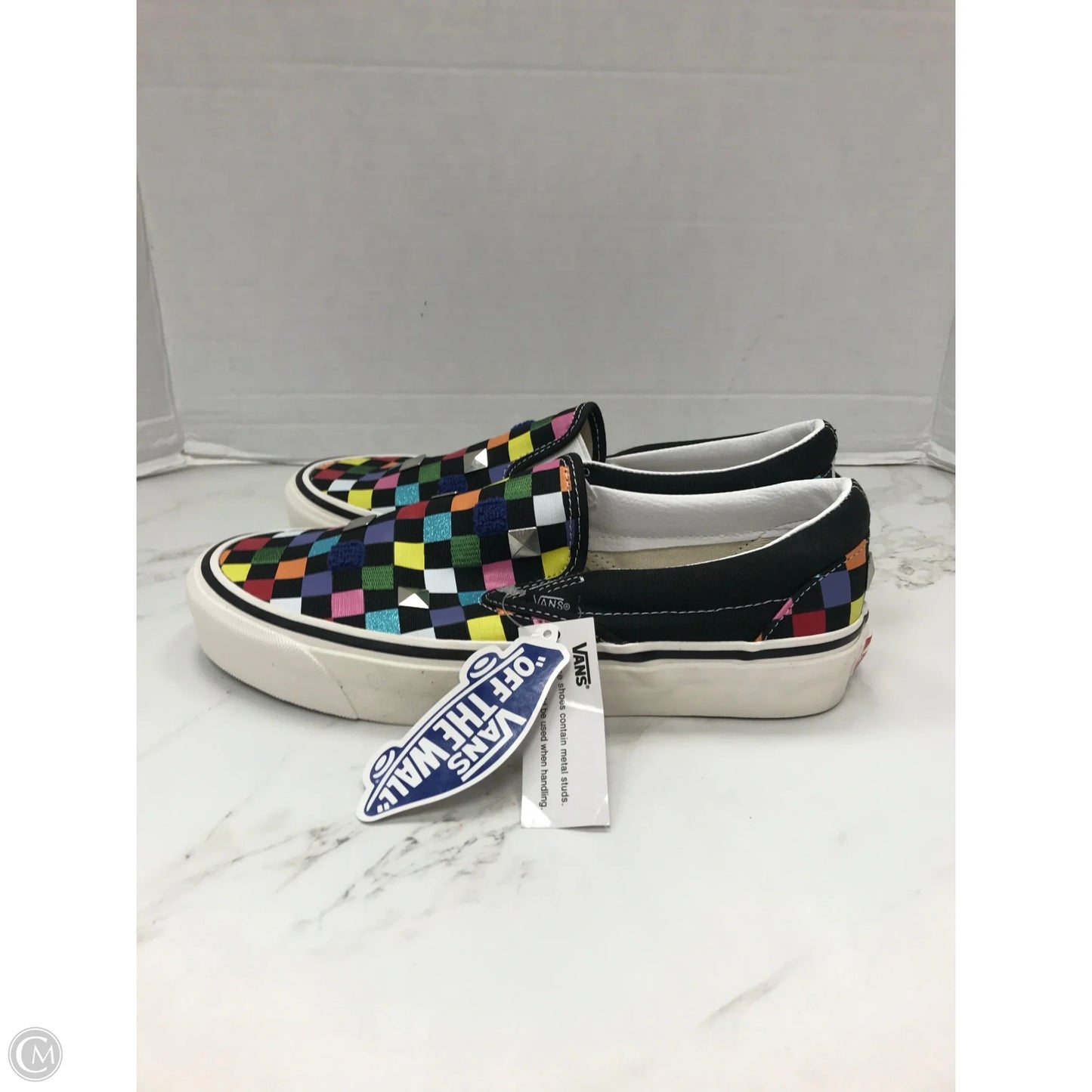 Shoes Sneakers By Vans In Checkered Pattern, Size: 9