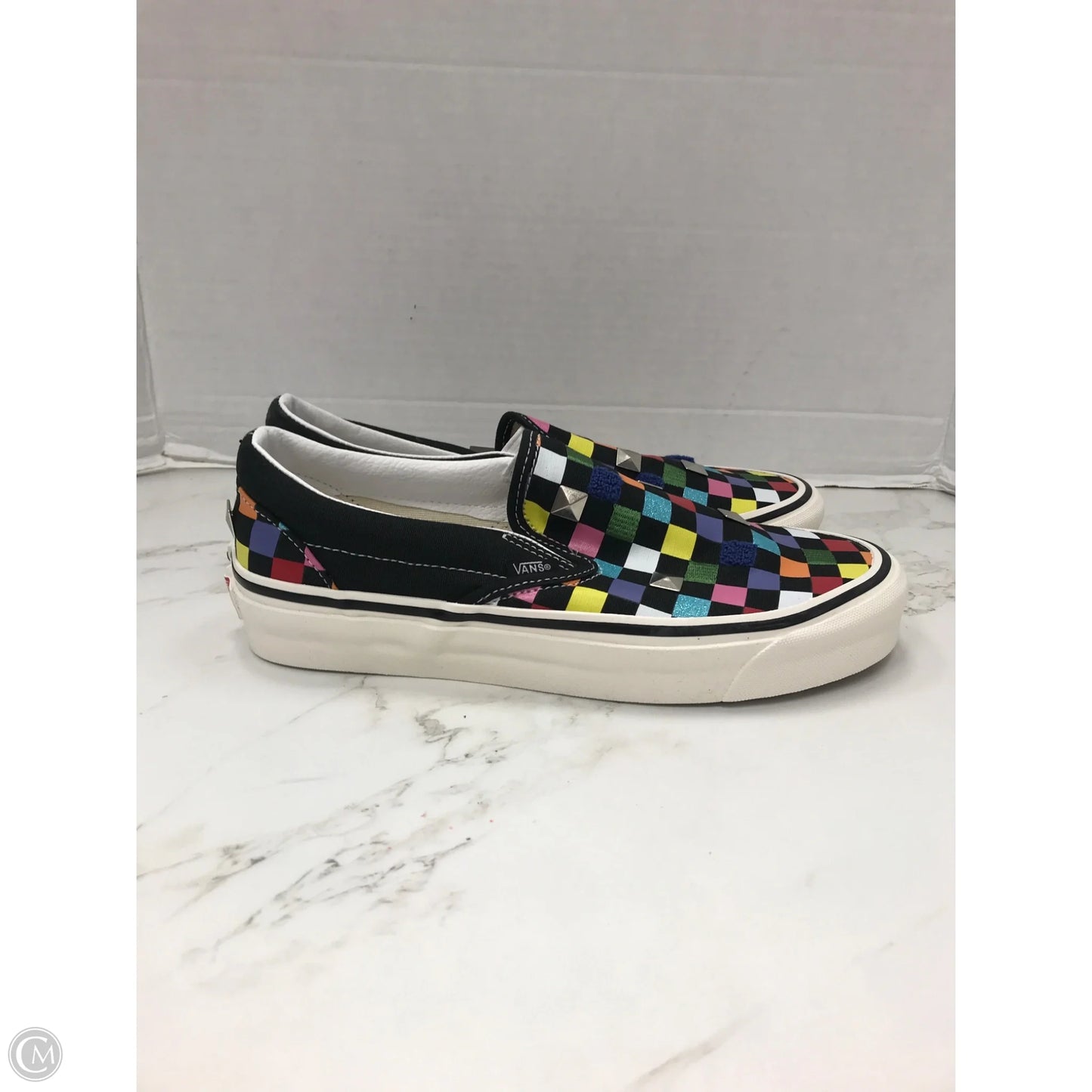 Shoes Sneakers By Vans In Checkered Pattern, Size: 9