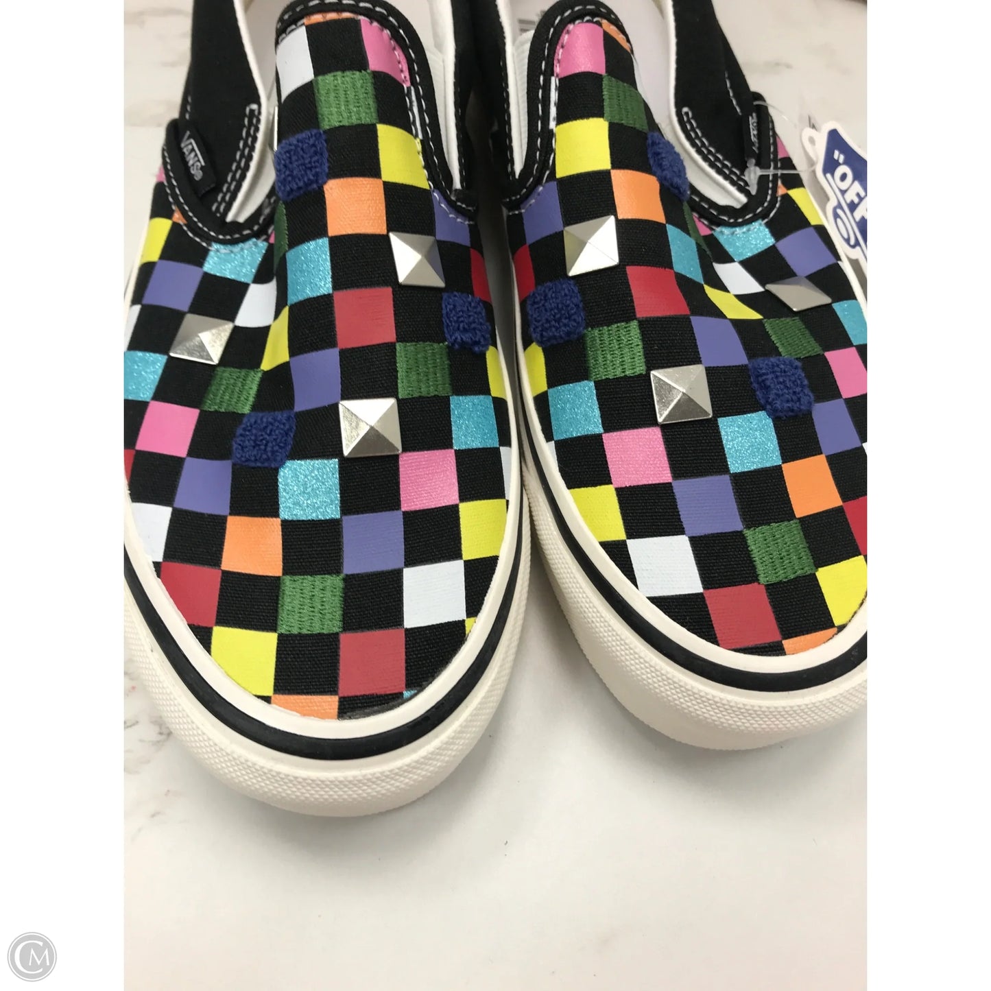 Shoes Sneakers By Vans In Checkered Pattern, Size: 9