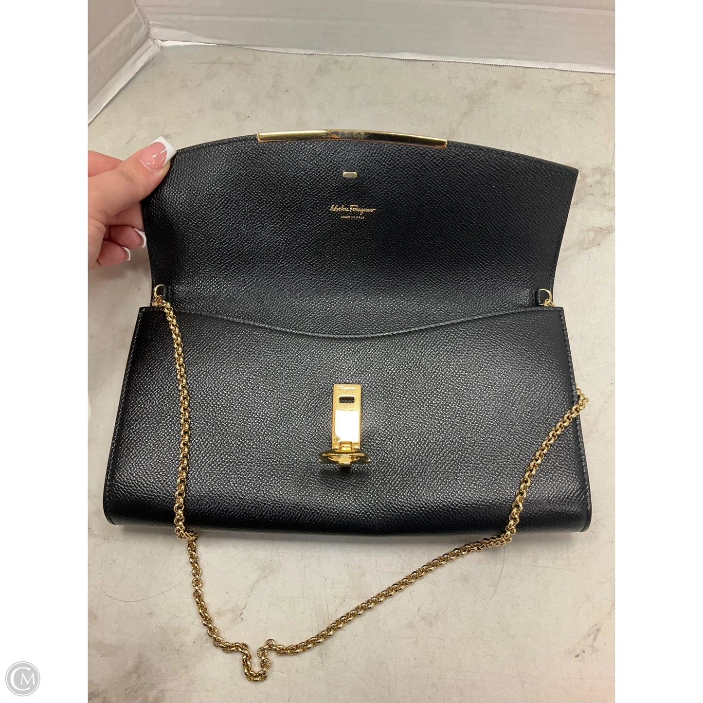 Handbag Luxury Designer By Ferragamo, Size: Small