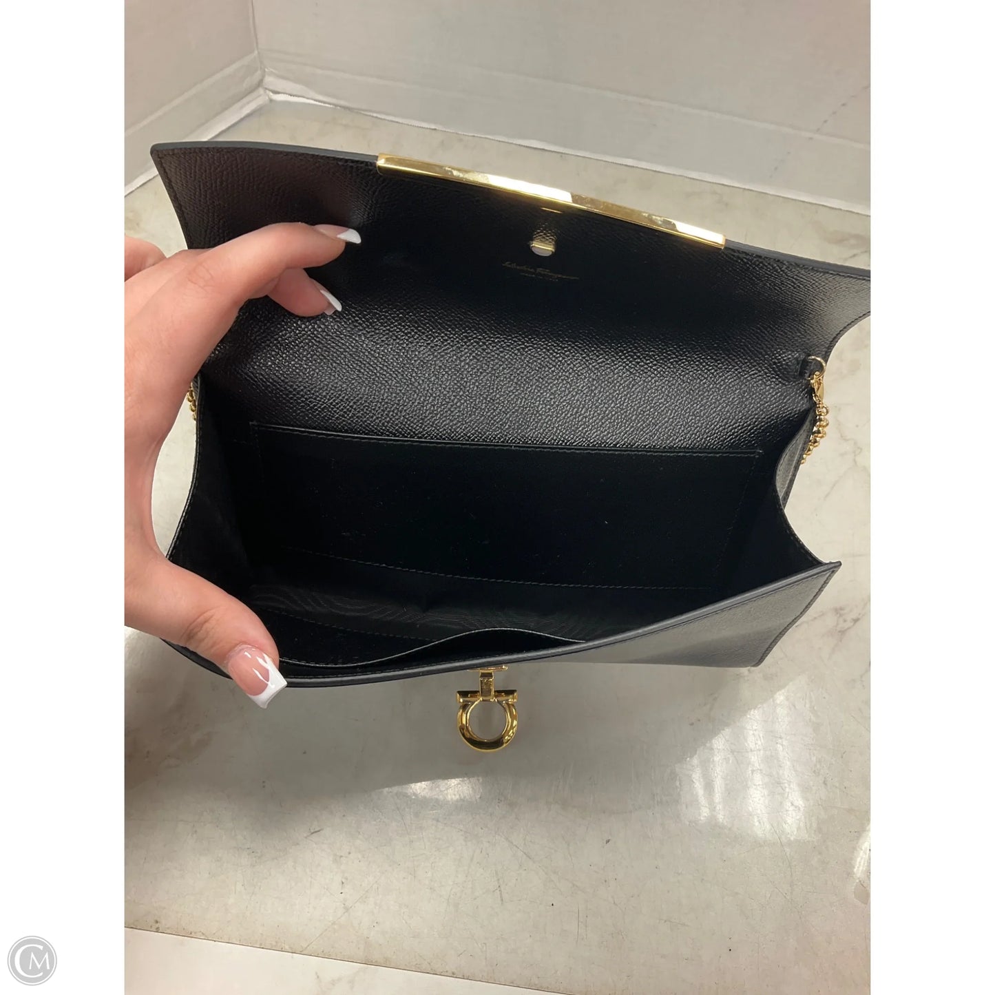 Handbag Luxury Designer By Ferragamo, Size: Small