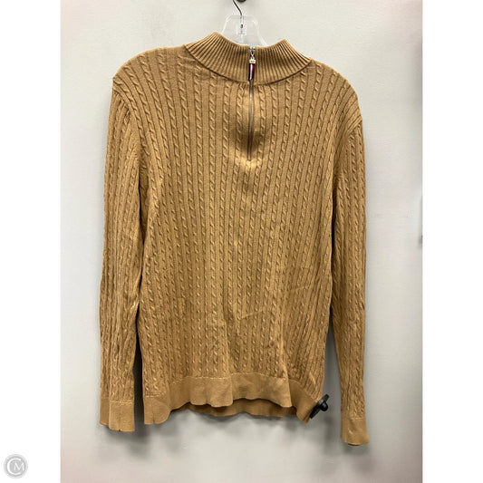 Top Long Sleeve By Tommy Hilfiger In Tan, Size: L