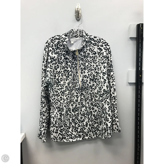 Top Long Sleeve Designer By Lilly Pulitzer In Black & White, Size: Xxl