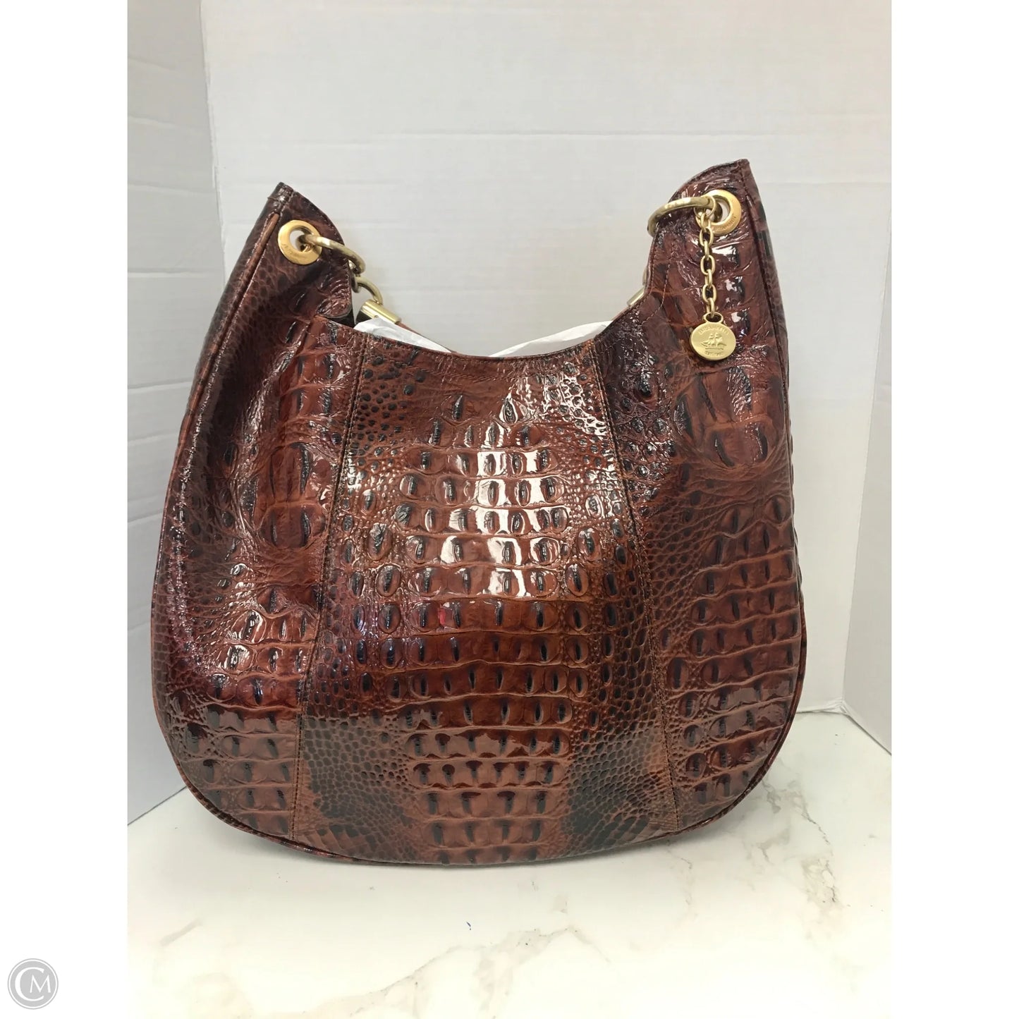 Handbag Designer By Brahmin, Size: Large