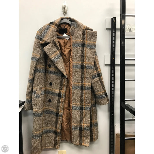Coat Peacoat By Kendall + Kylie In Plaid Pattern, Size: Xl