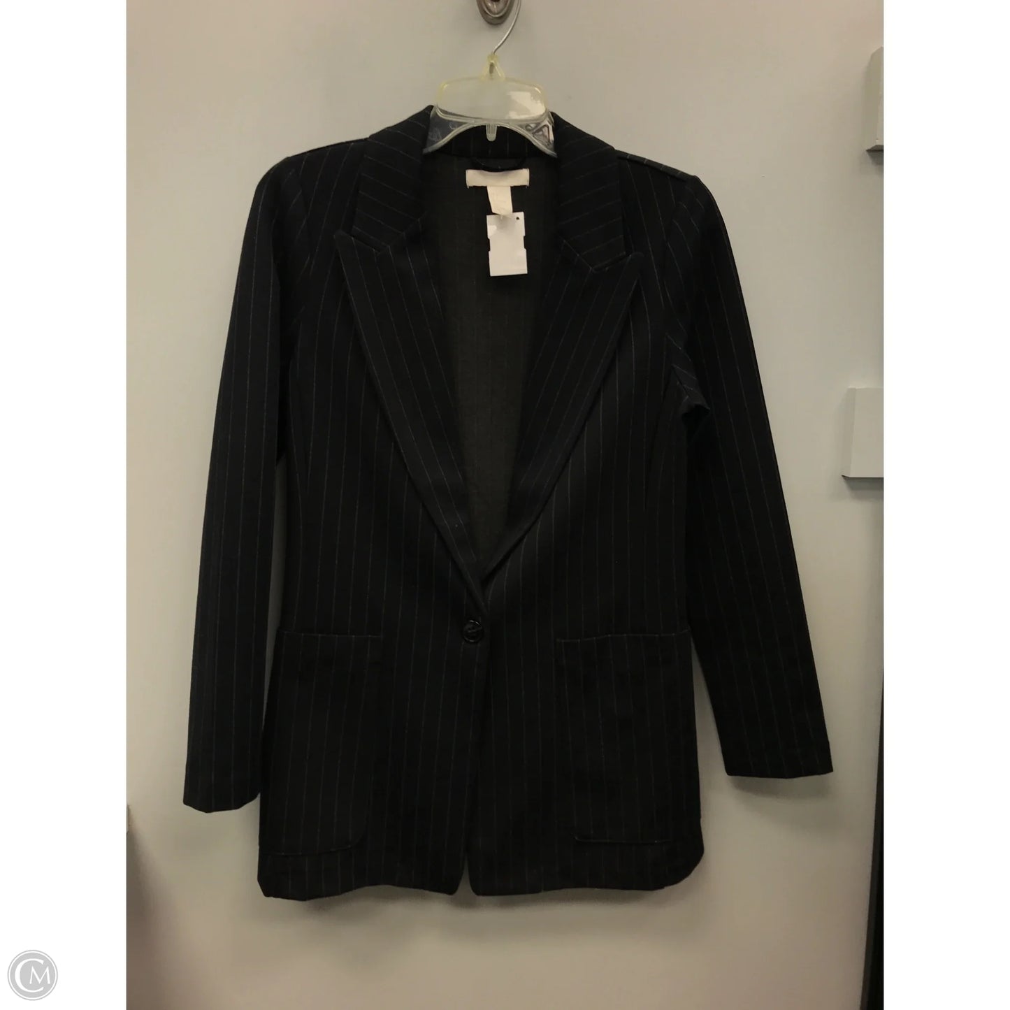 Blazer By H&m In Striped Pattern, Size: 4