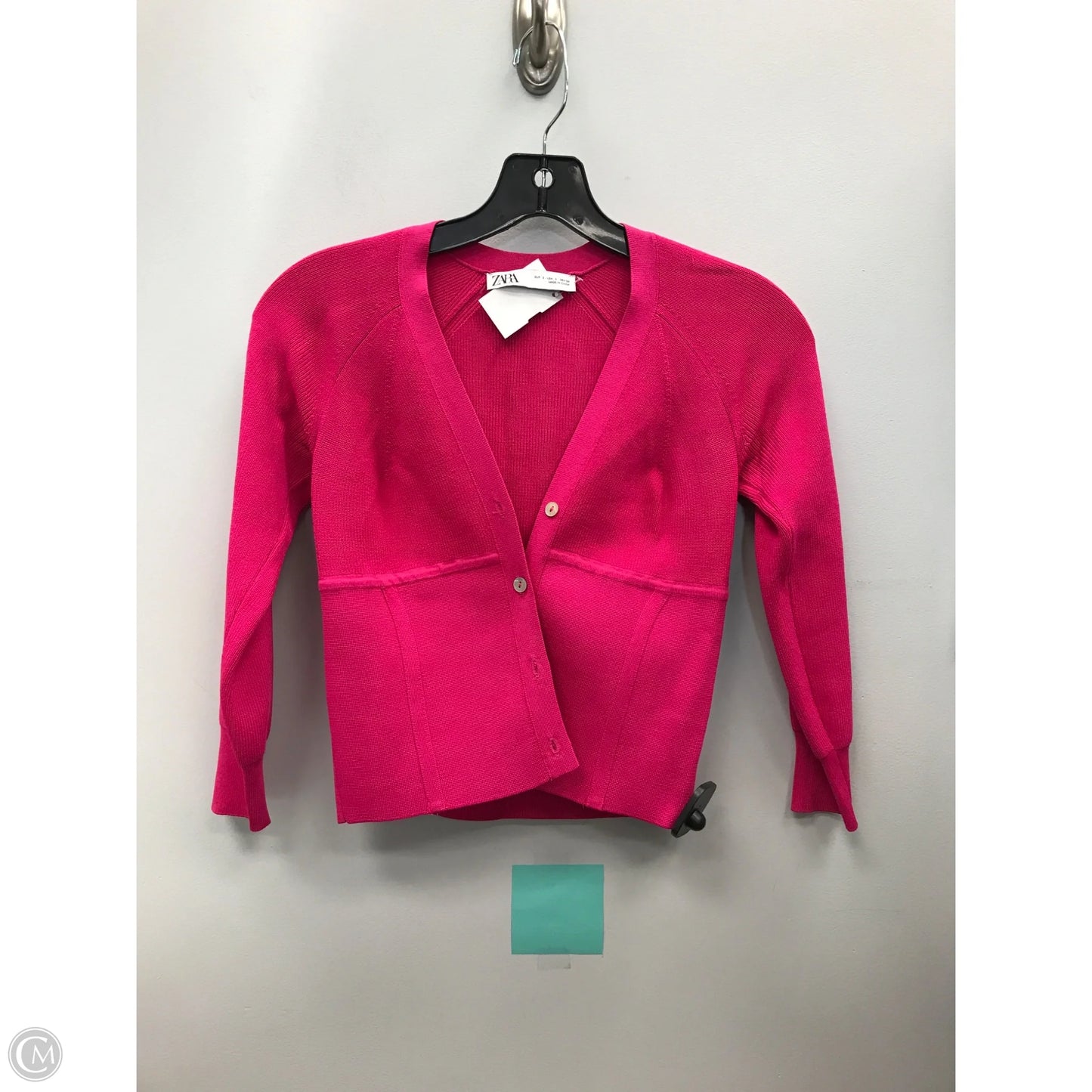 Top Long Sleeve By Zara In Pink, Size: S