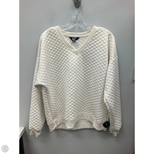 Top Long Sleeve By Lands End In Cream, Size: L
