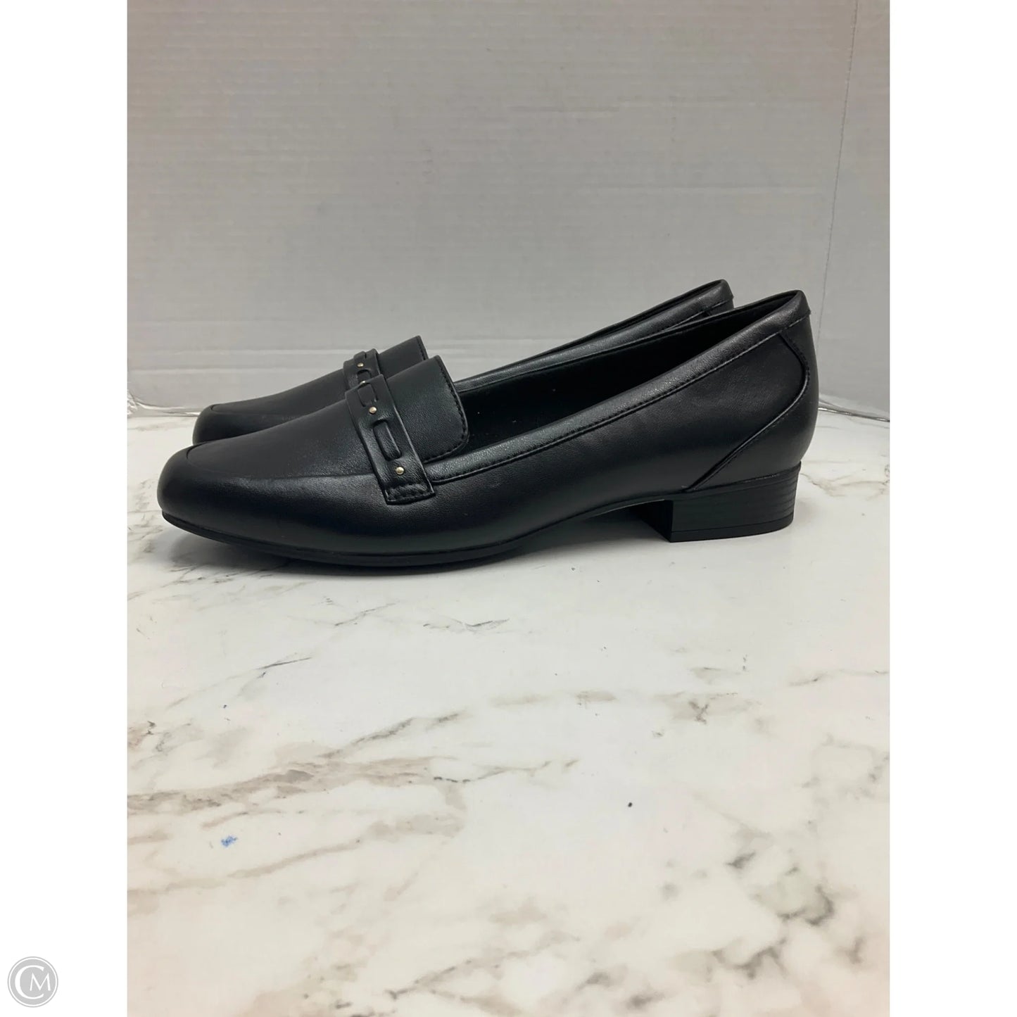 Shoes Flats By Clarks In Black, Size: 11
