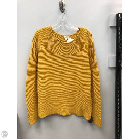 Sweater By Talbots In Gold, Size: L