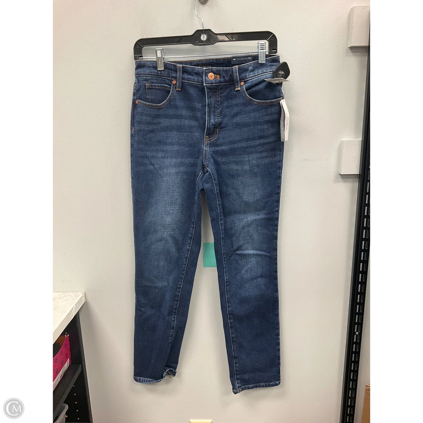 Jeans Straight By Talbots In Blue Denim, Size: 2p