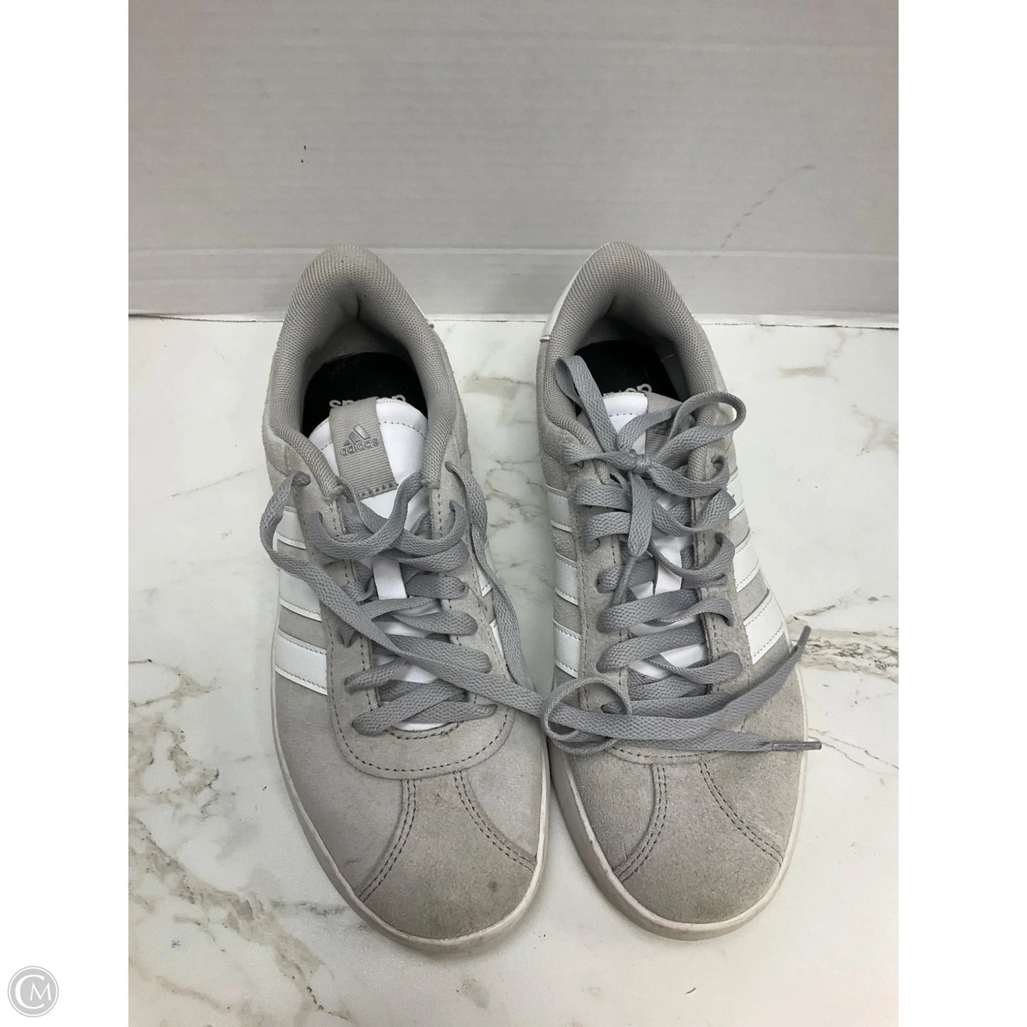 Shoes Sneakers By Adidas In Grey, Size: 7.5