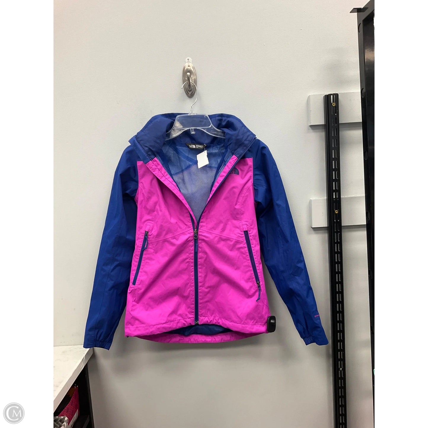 Coat Raincoat By The North Face In Blue & Pink, Size: Xs