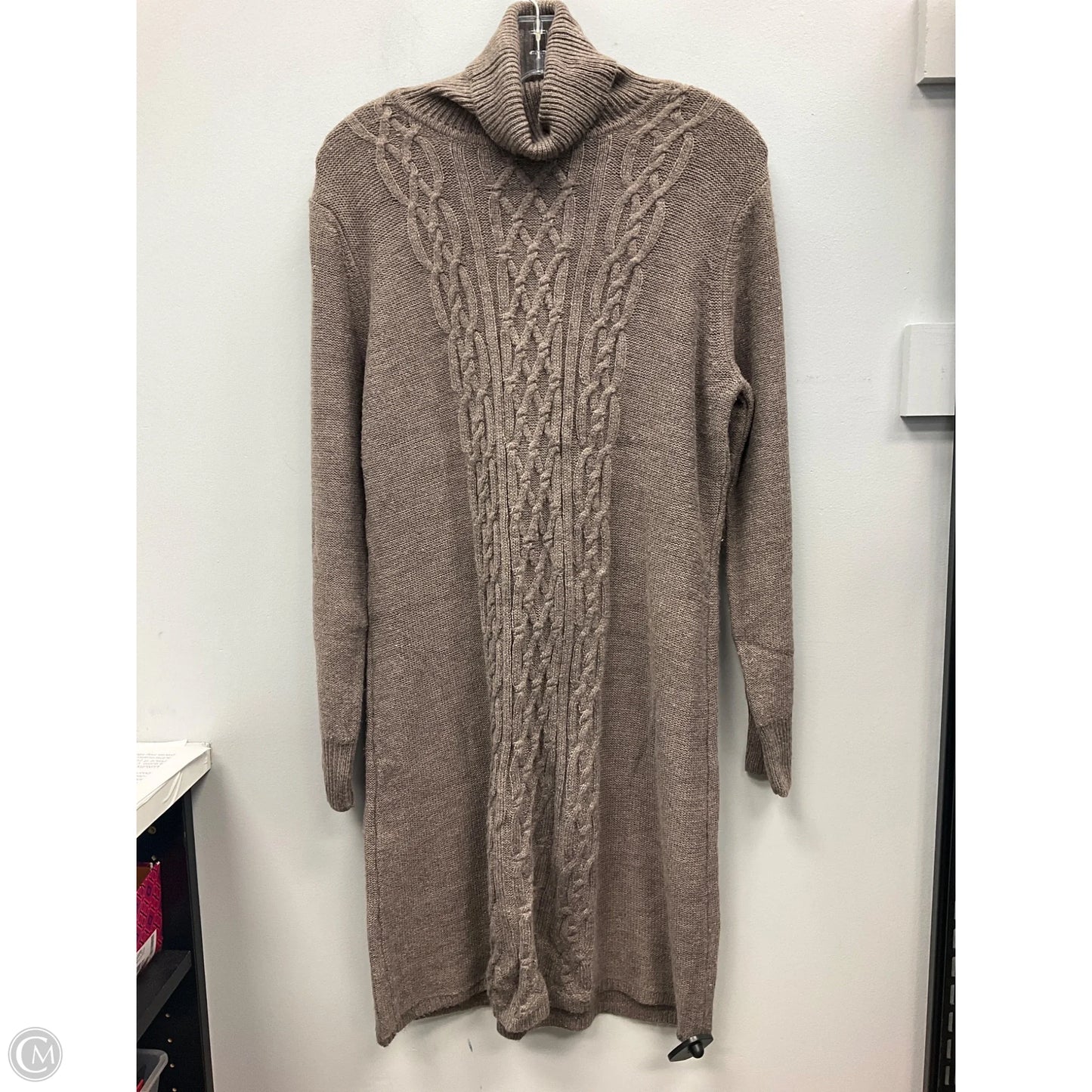 Dress Sweater By Apt 9 In Brown, Size: L