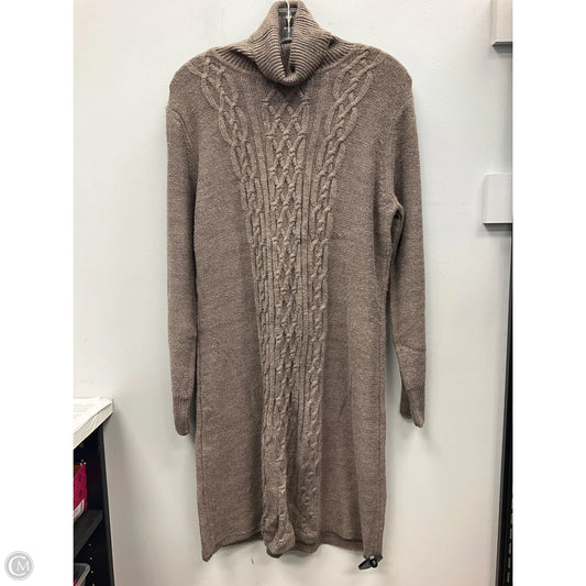 Dress Sweater By Apt 9 In Brown, Size: L