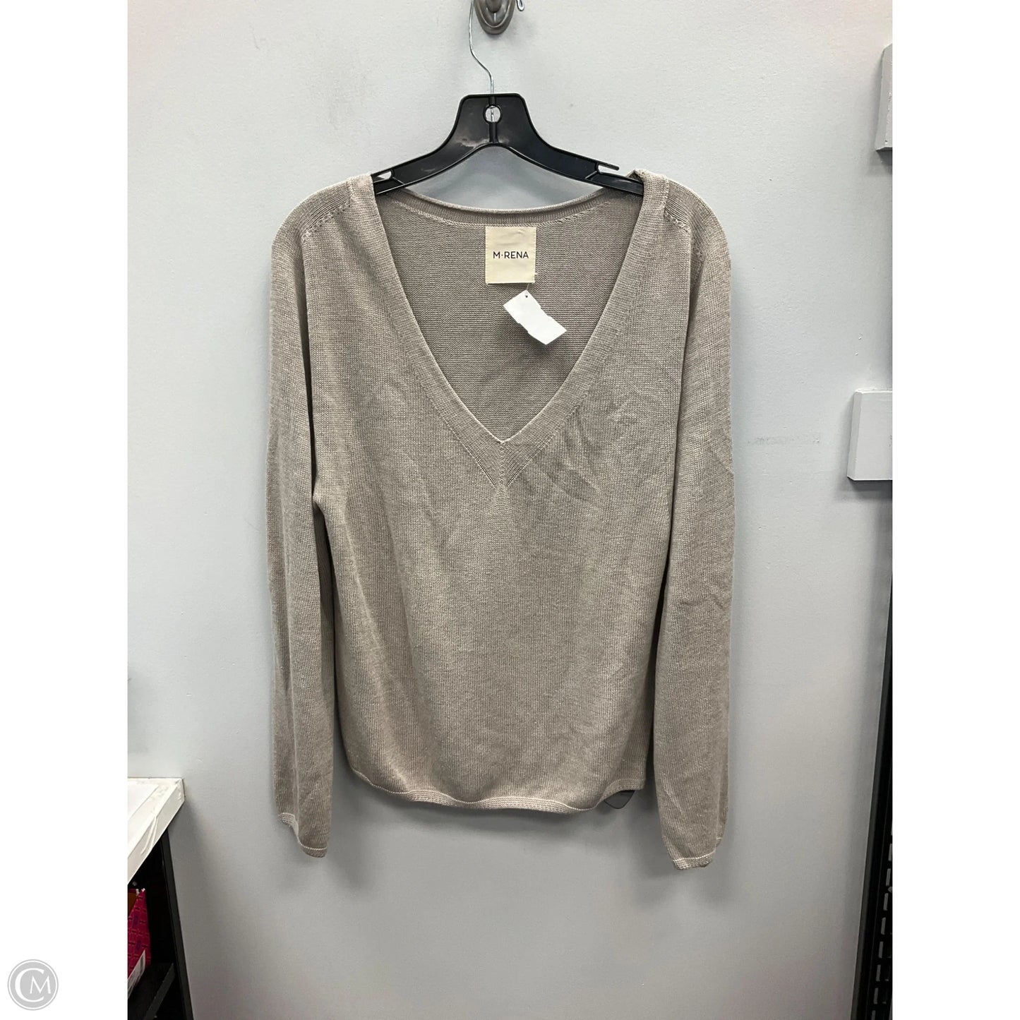 Top Long Sleeve By Clothes Mentor In Taupe, Size: S