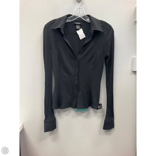 Top Long Sleeve By Express In Black, Size: S