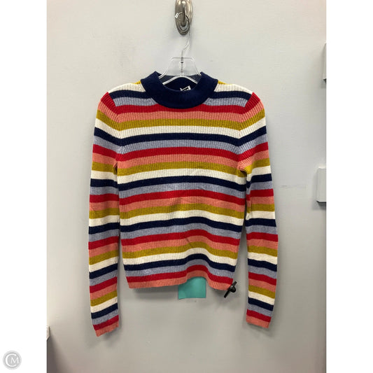 Top Long Sleeve By Madewell In Striped Pattern, Size: S