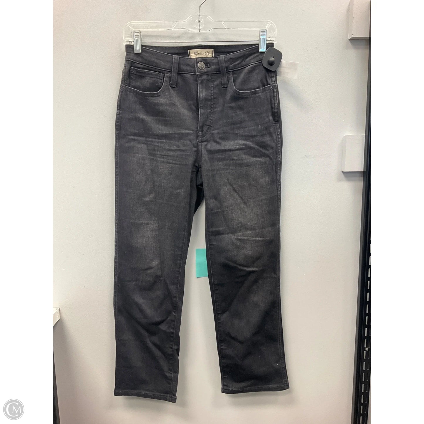 Jeans Straight By Madewell In Grey Denim, Size: 2p