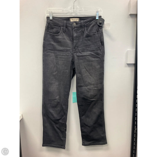 Jeans Straight By Madewell In Grey Denim, Size: 2p