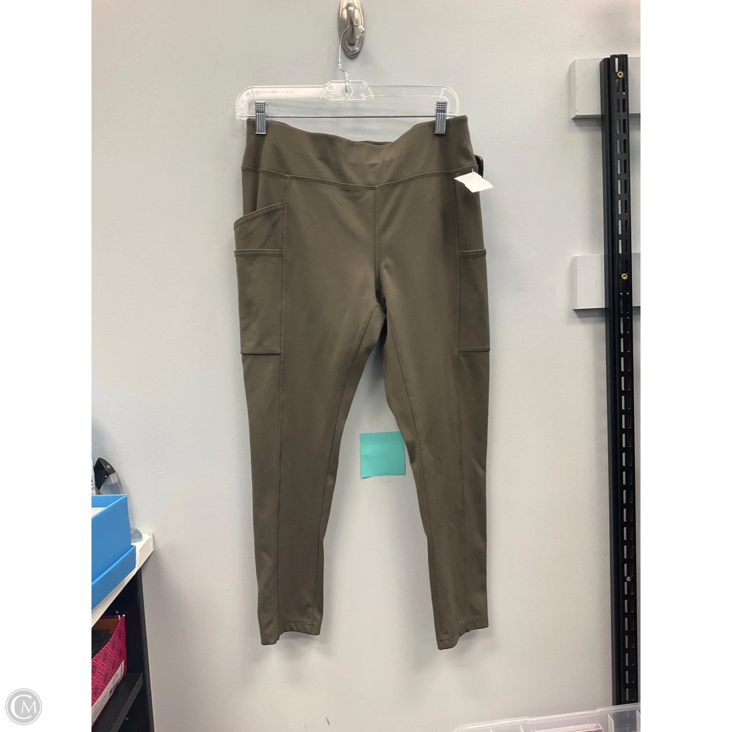 Athletic Leggings By Carhartt In Green, Size: M