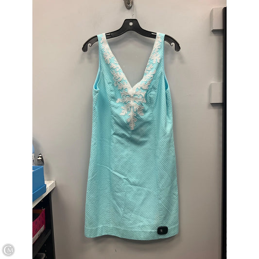 Dress Designer By Lilly Pulitzer In Blue & White, Size: 10
