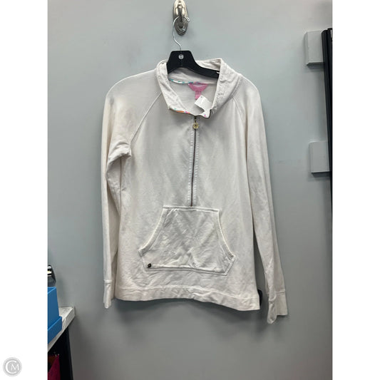 Top Long Sleeve Designer By Lilly Pulitzer In White, Size: M