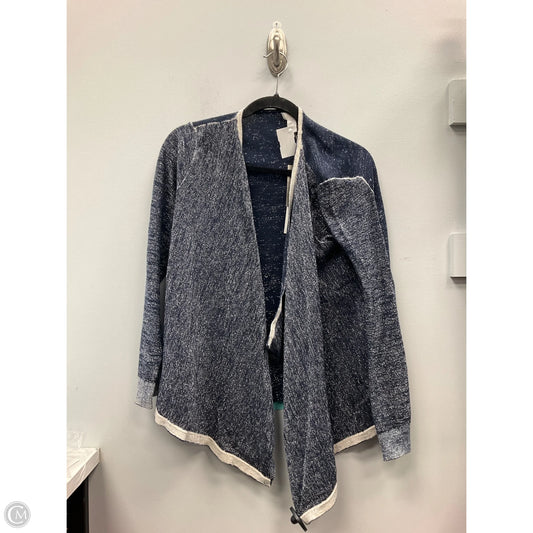 Cardigan By Chicos In Blue & Silver, Size: L