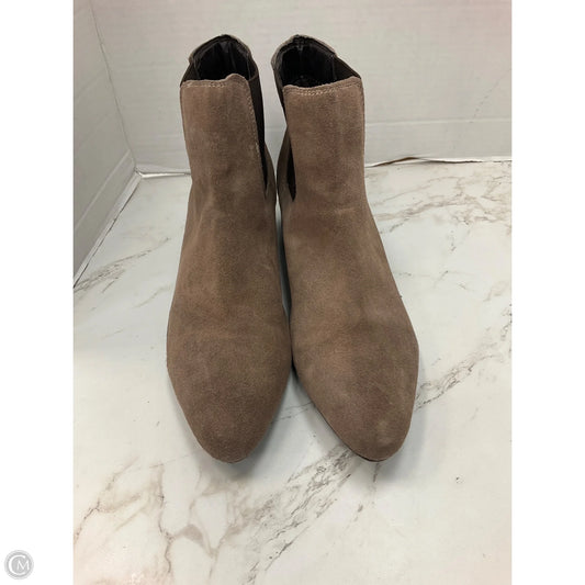 Boots Ankle Heels By Clothes Mentor In Brown, Size: 7