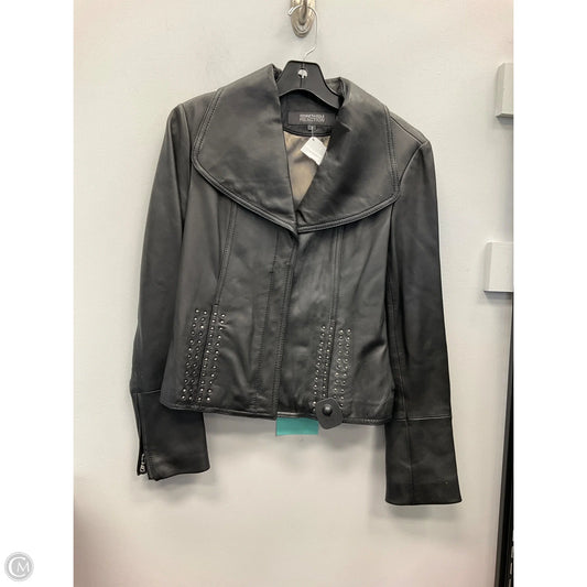 Jacket Leather By Kenneth Cole Reaction In Black, Size: S