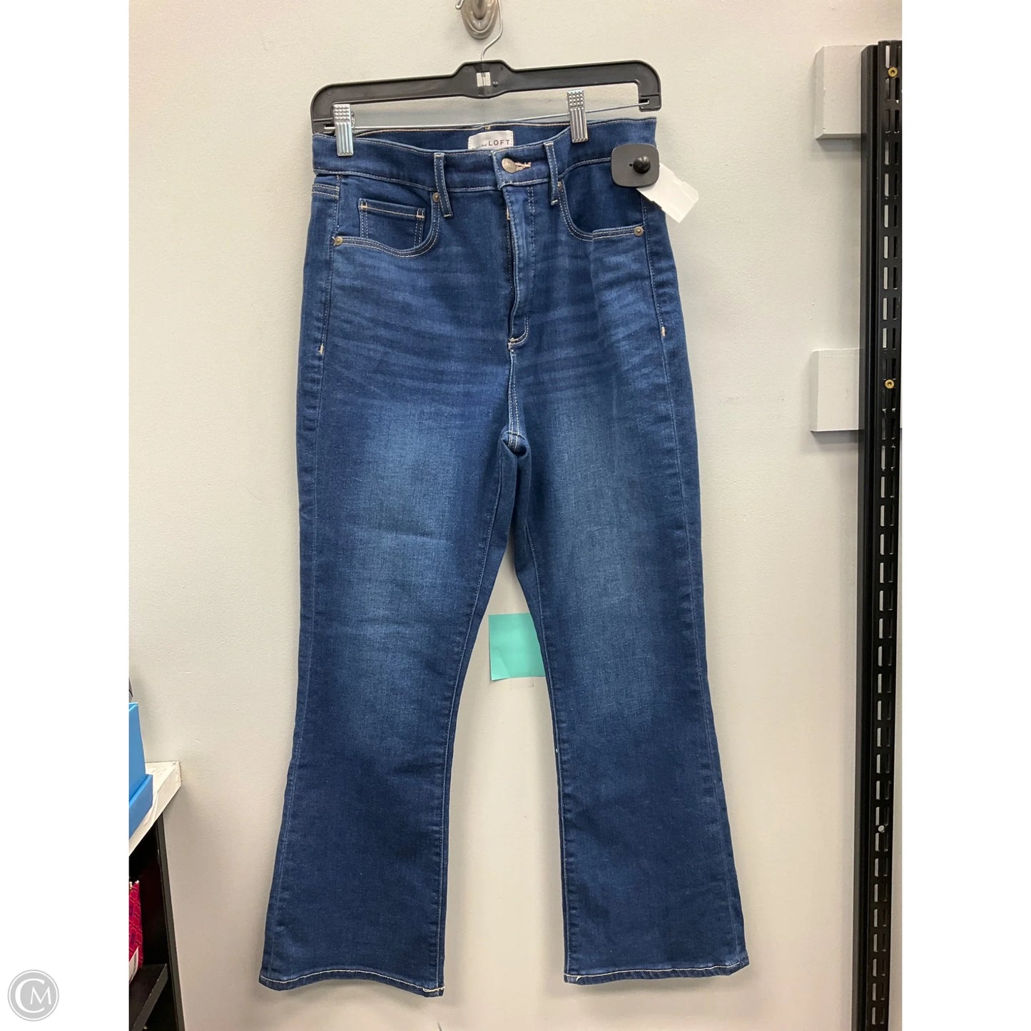 Jeans Boot Cut By Loft In Blue Denim, Size: 8
