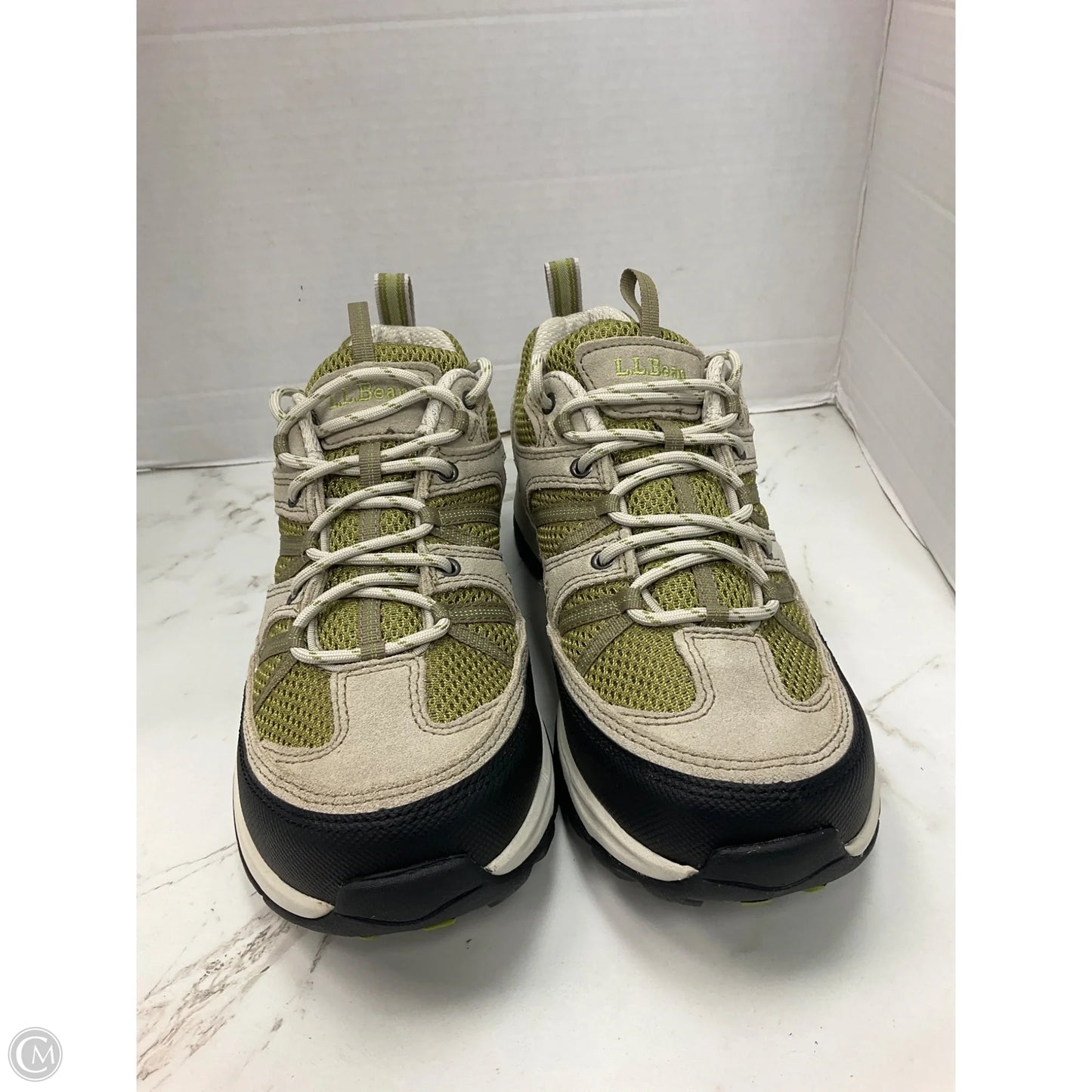 Shoes Sneakers By L.l. Bean In Green & Grey, Size: 10