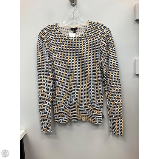 Top Long Sleeve By Ann Taylor In Geometric Pattern, Size: M