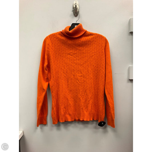 Top Long Sleeve By Focus In Orange, Size: L
