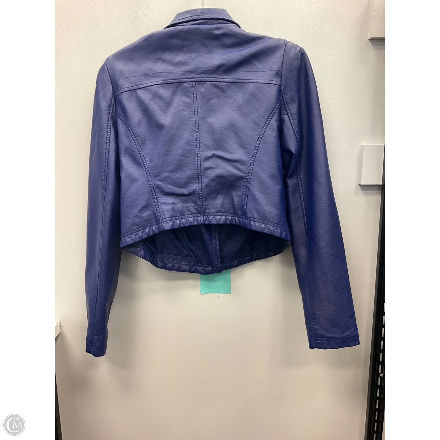 Jacket Moto By Shinestar In Blue, Size: L